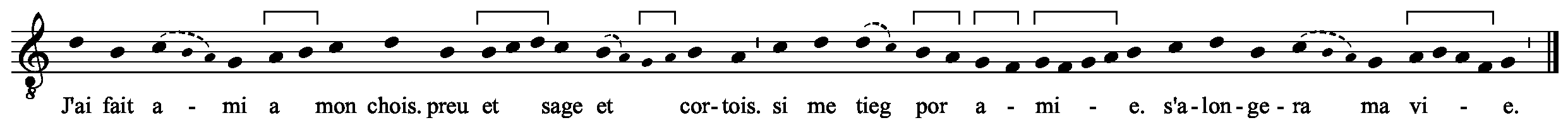 Refrain musical notation